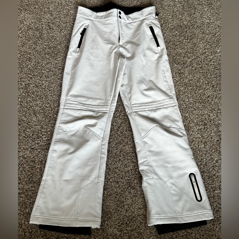 Boulder Gear White Ski Pants Size 12 Y2K Style Snowboard Pants Paisley Print